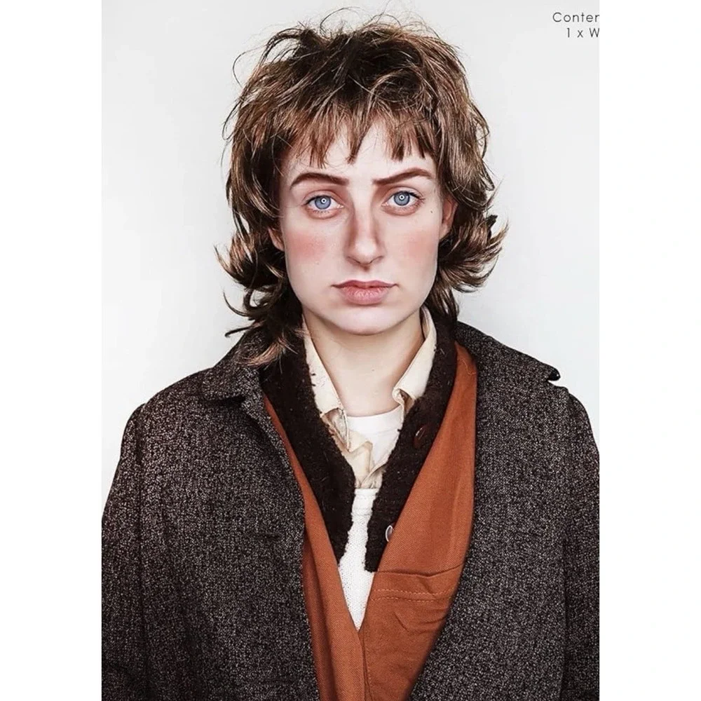 ALLAURA Middle Earth Hobbit Wig Frodo Bilbo Baggins Realistic Brown Cosplay Hair